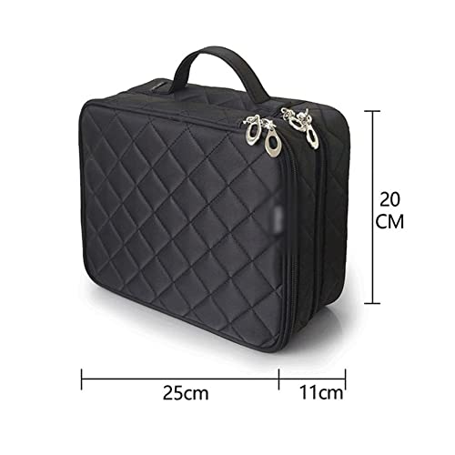 YAOYA Bolso de Cosméticos Bolsa De Cosmética MS Gran Capacidad Doble Capa Maquillaje Bolsas Organizador Viaje Estetician Multifuncional Capacidad Grande Caja Cosmética (Color : Pink)