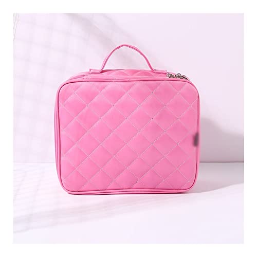 YAOYA Bolso de Cosméticos Bolsa De Cosmética MS Gran Capacidad Doble Capa Maquillaje Bolsas Organizador Viaje Estetician Multifuncional Capacidad Grande Caja Cosmética (Color : Pink)