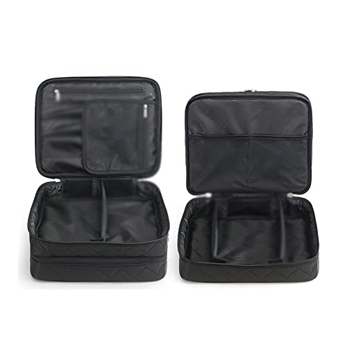 YAOYA Bolso de Cosméticos Bolsa De Cosmética MS Gran Capacidad Doble Capa Maquillaje Bolsas Organizador Viaje Estetician Multifuncional Capacidad Grande Caja Cosmética (Color : Pink)