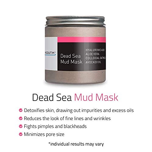 YEOUTH Mascarilla de barro del Mar Muerto con ácido hialurónico, aloe y aguacate, rejuvenece 8 oz