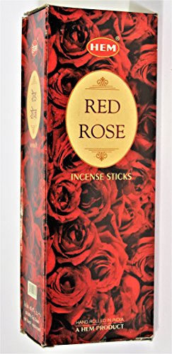 YesMandala Incienso Hem -Red Rose- 6 Cajas de 20 Varillas