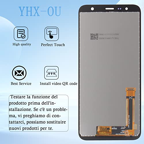 YHX-OU Pantalla táctil LCD de 6 pulgadas para Samsung Galaxy J4 Plus 2018 J415 SM-J415FN/DS J4 Core J410 Galaxy J6 Plus 2018 J610 con herramientas