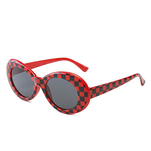 YIERJIU Gafas de Sol Gafas de Sol Vintage Clout Glasses diseñador de la Marca Gafas ovales Hombres Mujeres Lunette de Soleil okulary al por Mayor,R