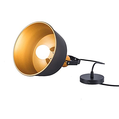 YINGGEXU Luces de techo, Negro con la cubierta de oro superior LED Luz colgante Niza Moderno 12W E27 LED Lámpara colgante Lámpara Cuelga Vogue Dining Restaurante Iluminación Iluminación interior