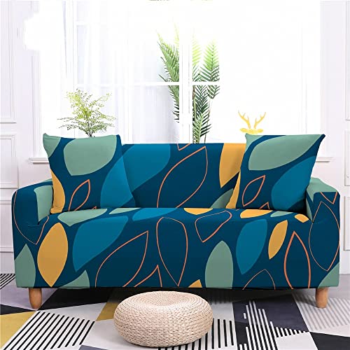 YJNH Funda de sofá Flexible con Todo Incluido, Funda para Muebles, Estampado de Plantas Tropicales, Funda para sofá de Esquina en Forma de L, Funda para sofá, A3, 1 Plaza