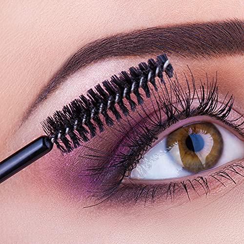 YngFfb Cepillos De Pestañas Desechables, 200 PCS Rimel Cepillos, Kits De Herramientas De Pincel De Maquillaje Cosmético Con Aplicador De Cejas y Pestañas Multicolores