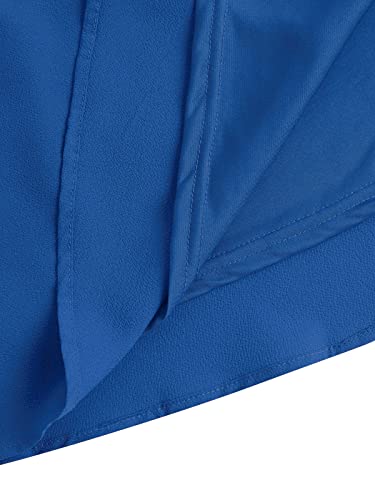 Yoins - Vestido de manga larga para mujer con hombros descubiertos de algodón y hombros descubiertos