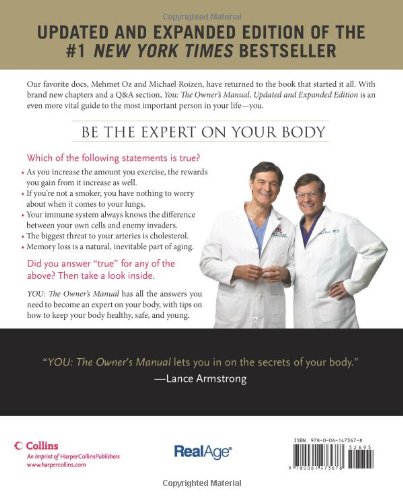 YOU: The Owner's Manual, an Insider's Guide to the Body That Will Make You Healthier and Younger