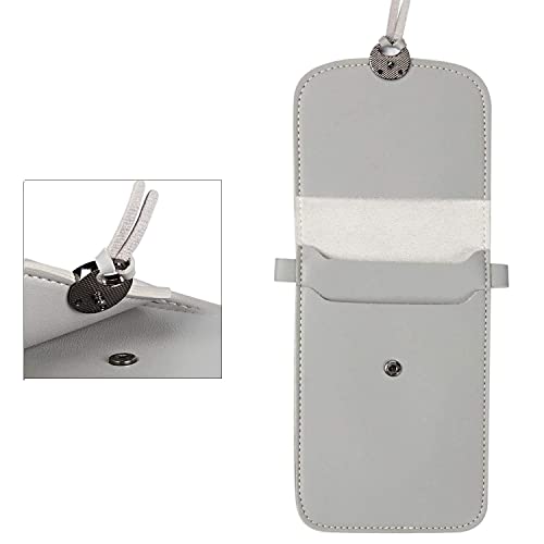 Youkii Mini bandolera para mujer, bolsillo para teléfono móvil con bolsa de viaje de piel sintética, transparente para pantalla táctil