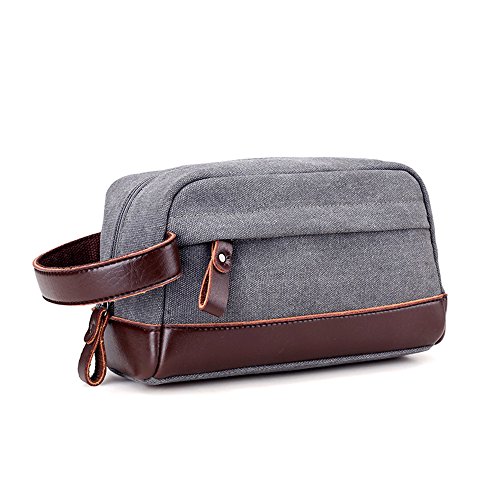 Young & Ming - Neceser de viaje Bolsas de aseo impermeable portátil Bolsa de mano compacta para hombre y mujer Organizador con asa