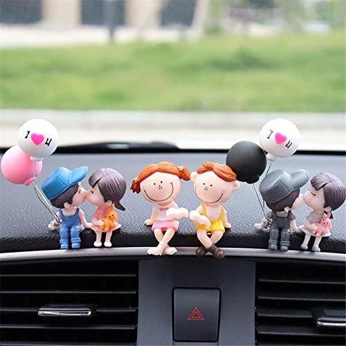 YTTS Accesorios Interiores Pareja decoración del hogar Encantador Perfume Clip decoración Coche ventilación estatuas Coche Adornos miniaturas