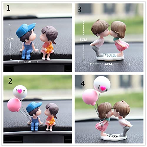 YTTS Accesorios Interiores Pareja decoración del hogar Encantador Perfume Clip decoración Coche ventilación estatuas Coche Adornos miniaturas