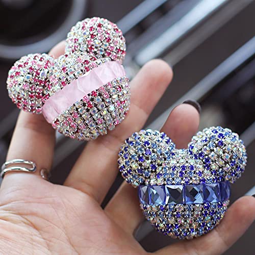 YTTS Ambientador de Coche para niñas, Accesorios para Coche, Clip de Perfume para Coche, difusor de Perfume, decoración Interior de Coche con Diamantes ostentosos
