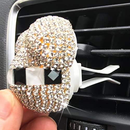 YTTS Ambientador de Coche para niñas, Accesorios para Coche, Clip de Perfume para Coche, difusor de Perfume, decoración Interior de Coche con Diamantes ostentosos