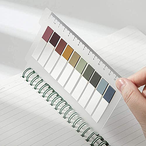 YUBX 30 Colores Notas Adhesivas Grabable Marcador de Página Tiras de Resaltador de Texto 200 piezas/ paquetes, 3 paquetes (Autumn Mang)