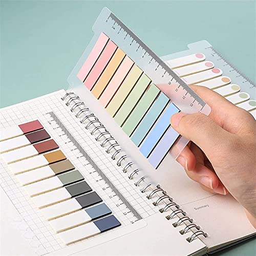 YUBX 30 Colores Notas Adhesivas Grabable Marcador de Página Tiras de Resaltador de Texto 200 piezas/ paquetes, 3 paquetes (Autumn Mang)