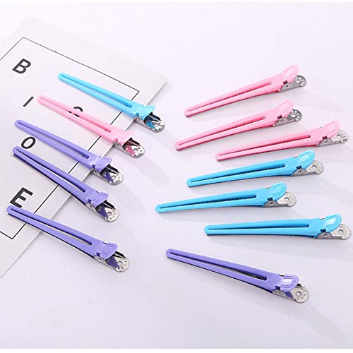 Yueser 10 Piezas Gorro de Tinte Gorro de Peluquería Desechable con 10 Ganchos de Plástico y 12 Pinzas para el Cabello para Teñir el Cabello Herramienta de Peluquería