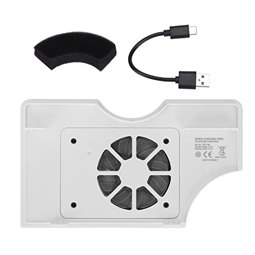 Yunseity Enfriador de Consola de Juegos, Ventilador de Enfriamiento de Consola de Juegos TNS-1136, Radiador de Consola de Iluminación Colorida con Cable de Carga, para Host OLED