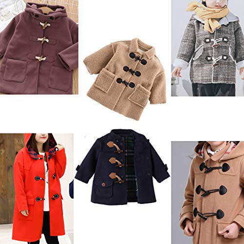 Yushu Hebillas de metal con botón de palanca de cuero, para chaqueta, abrigo, bolso de mano, decoración, accesorios de costura para manualidades, costura, ropa