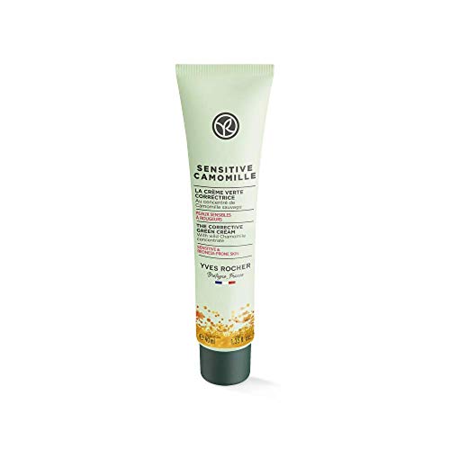 Yves Rocher - Crema de color verde para el rostro, diseño de manzanilla