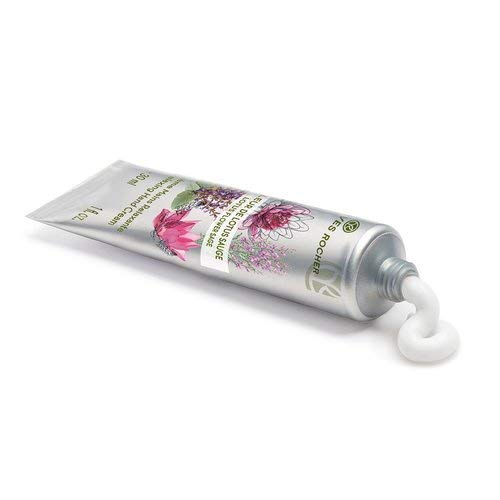 Yves Rocher LES PLAISIRS NATURE - Crema de manos con flor de loto y salvia hidratante para el cuidado de las manos, 1 tubo de 30 ml