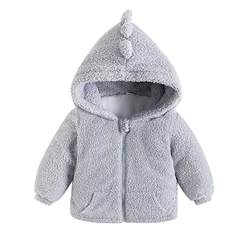 YWLINK Chaqueta De Felpa Con Capucha Para Niñas,Abrigo Con Cremallera Bebe ReciéN Nacidos NiñA Sudadera Con Capucha De Color Sólido Abrigo CáLido Chaqueta De OtoñO E Invierno Ropa De AlgodóN