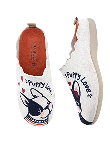 Zapatillas de casa originales para mujer fabricadas en España Rodevil 5559 Puppy Beig - Color - Beige, Talla - 36