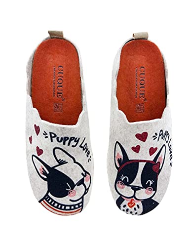 Zapatillas de casa originales para mujer fabricadas en España Rodevil 5559 Puppy Beig - Color - Beige, Talla - 36