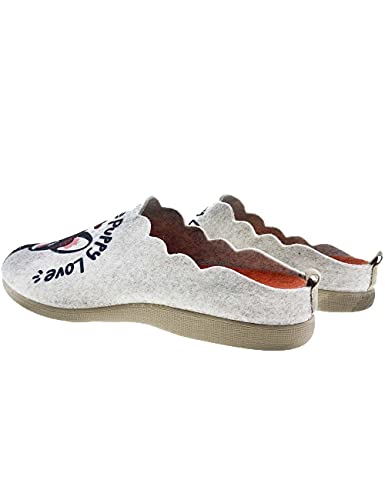 Zapatillas de casa originales para mujer fabricadas en España Rodevil 5559 Puppy Beig - Color - Beige, Talla - 36