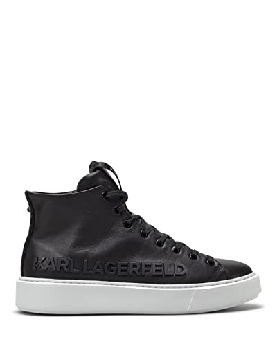 Zapatos Hombres Sneakers KARL LAGERFELD KL52255 000 Black Cuero Negro