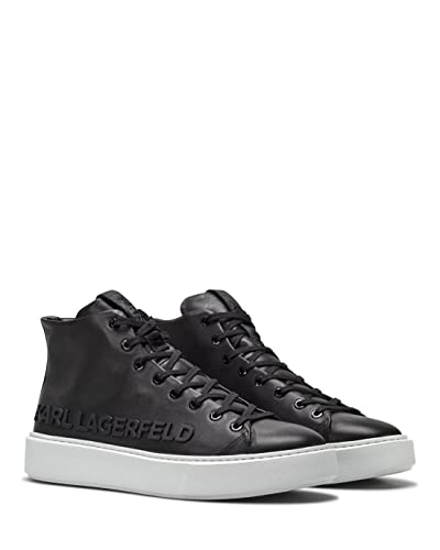 Zapatos Hombres Sneakers KARL LAGERFELD KL52255 000 Black Cuero Negro