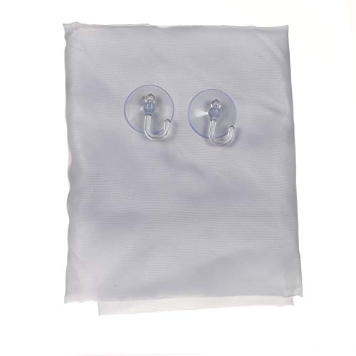 Zeako - Babero de afeitado para barba, capa blanca de afeitado impermeable con ventosas para hombres afeitado y atrapador de pelo