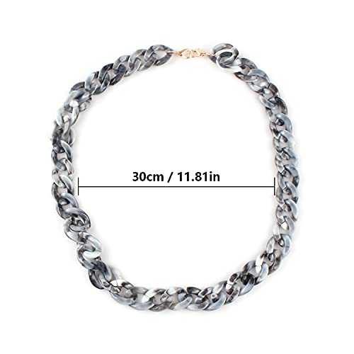 Zeayebsr Cordones para gafas de perlas de colores, Colgante de Doble Uso para Llevar la Mascarilla o las Gafas Cordón Cuelga Mascarillas Collar para Mascarilla o Gafas con Doble Enganche（Gris）