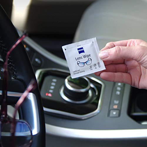 Zeiss Toallitas desechables para lentes – para todos los tipos de lentes, para gafas, cámaras y smartphones, sin arañazos y manchas, secado rápido, 200 unidades envasadas individualmente