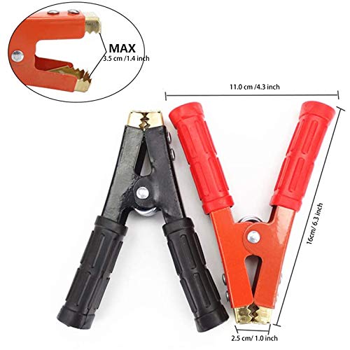 ZHITING 2 pz Pinzas de Cocodrilo 800A Abrazaderas de Cable de Cobre Aislamiento Battery Clips Accesorios de Cargador para Coche Moto Auto Camión