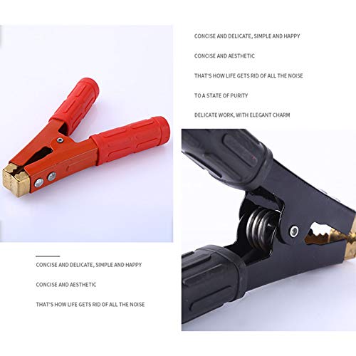 ZHITING 2 pz Pinzas de Cocodrilo 800A Abrazaderas de Cable de Cobre Aislamiento Battery Clips Accesorios de Cargador para Coche Moto Auto Camión