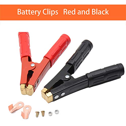 ZHITING 2 pz Pinzas de Cocodrilo 800A Abrazaderas de Cable de Cobre Aislamiento Battery Clips Accesorios de Cargador para Coche Moto Auto Camión