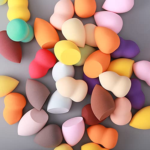 ZHXANDZYX Esponja de maquillaje Puff belleza Blender Esponja Venta al por mayor Imagic Cosmético para la Fundación Belleza Cosmética Maquillaje Esponja Puff 10pcs 10 piezas al azar