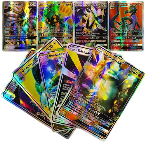 zhybac DIGZ Tarjeta Pokémon 60 GX, Pokemon Card, GX Trading Puzzle Tag Team Cards, Fun Flash Cards, Christmas Gifts & Kids Birthday Gifts