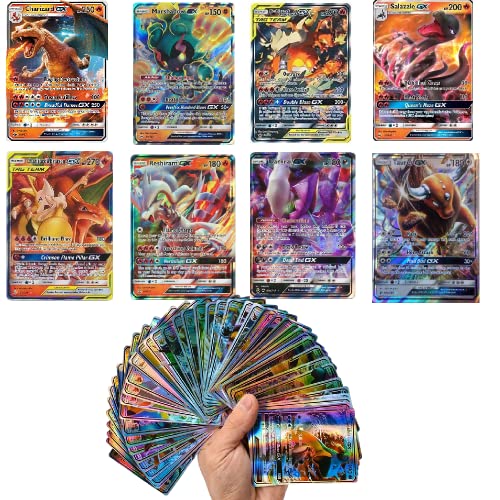 zhybac DIGZ Tarjeta Pokémon 60 GX, Pokemon Card, GX Trading Puzzle Tag Team Cards, Fun Flash Cards, Christmas Gifts & Kids Birthday Gifts
