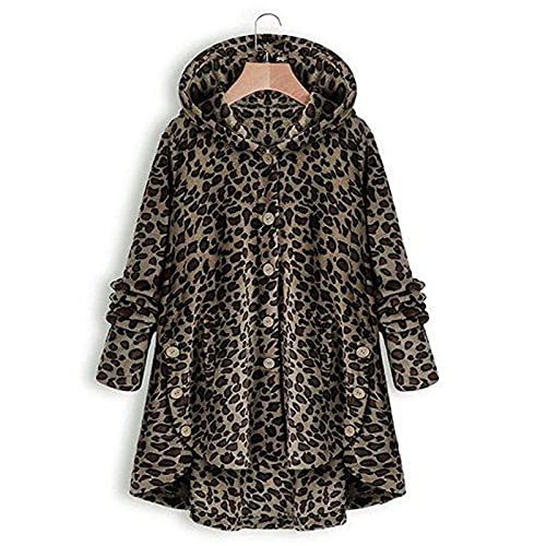 Zilosconcy Mujer Sudadera Tops Chaqueta Suéter Jersey Mujer Otoño Invierno Talla Grande Hoodie Teddy-Fleece Caliente Botones Abrigo Con Bolsillos Talla Grande Manga Larga Chaqueta Caliente Botón