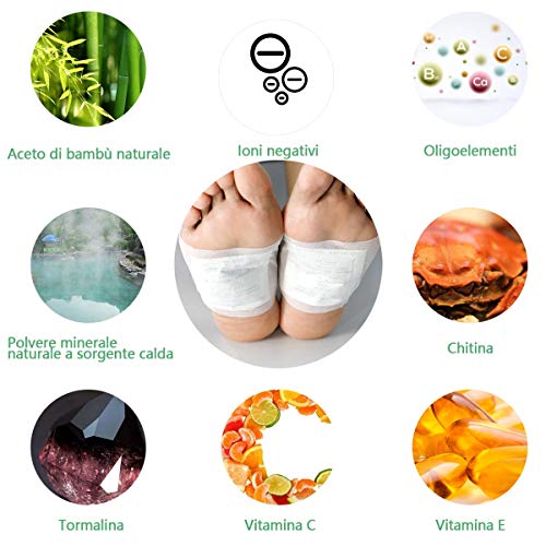 ZITFRI 100PCS Parches Desintoxicantes Para Pies Parches Detox Para Pies Parches Para Pies 100% Natural Parche de Desintoxicación Pies Alivia Dolor Mejora Sueño Elimina Toxina Cuerpo Cuidado de Salud