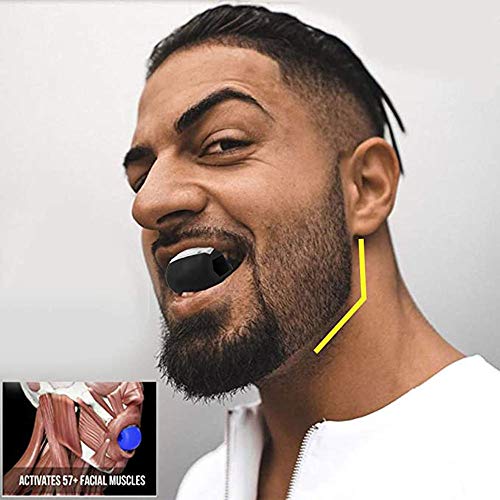 ZKZK Ejercitador de músculos faciales: Estiramiento Facial, definición de la línea de la mandíbula y tónico Facial para Hombres y Mujeres con papada y Cara Delgada