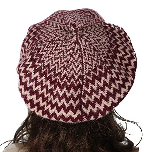 ZLYC Invierno Mujeres Estilo Francés Clásicas Boina Gorro