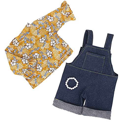 ZWOOS Ropa de Muñeca Bebé para New Born Baby Doll, Traje de Estilo Informal para Muñecas 35-43 cm