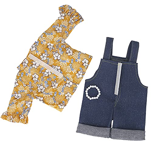 ZWOOS Ropa de Muñeca Bebé para New Born Baby Doll, Traje de Estilo Informal para Muñecas 35-43 cm