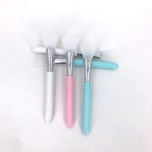 ZXCK 5pc Professional Maquillaje Pinceles Cara Mascarilla Cepillo Gel de Silicona DIY Herramientas de Belleza Cosmética Venta al por Mayor Cepillo de Silicona Facial para la Cara-Gold tube-5pc