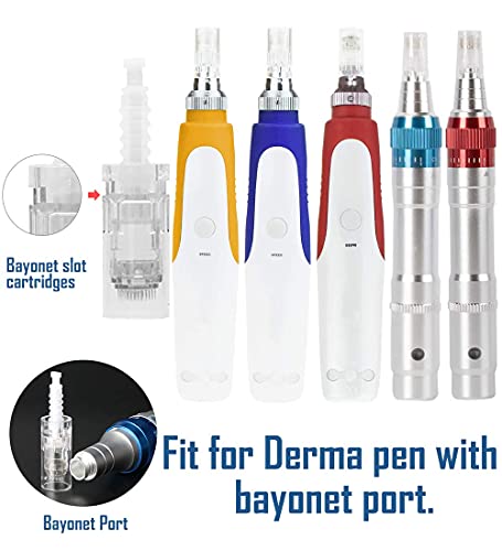 10 pcs Micro Agujas para Dermapen Agujas de repuesto puntas cartucho Slot tornillo Regular para coche Derma Electric microneedling pen 36 pin, estilo de hebilla