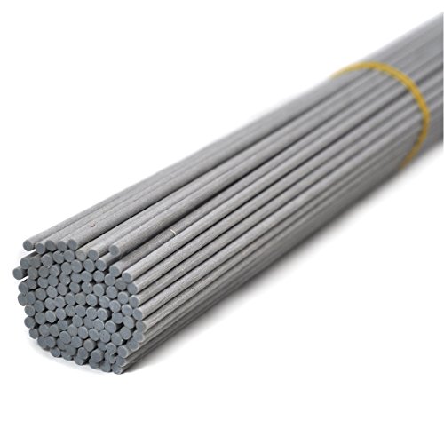 100 piezas Caña de fibra propagación difusor de varillas de repuesto palos para aroma y fragancia (25cm*3mm, Gris)