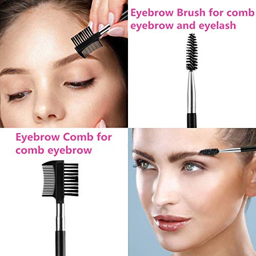 13 Kit de Recorte de Cejas Pinzas Depilar Cejas Juego de Cejas con Pinzas de Depilar, Peine para Cejas, Tijeras cejas, Maquinillas de Afeitar Cejas Recortador de Cejas para Mujeres y Hombres